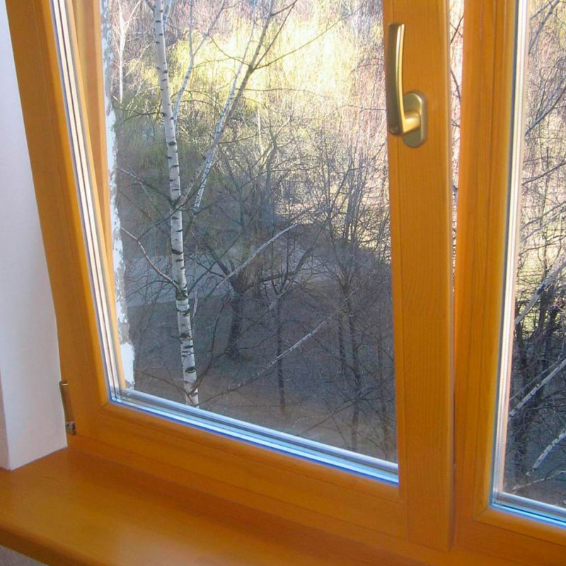 Дерево-алюминиевое окно в Курске 1